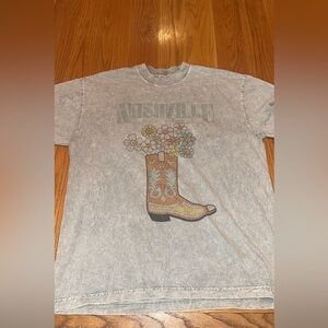 Nashville Western Boot T-Shirt - Size S/M